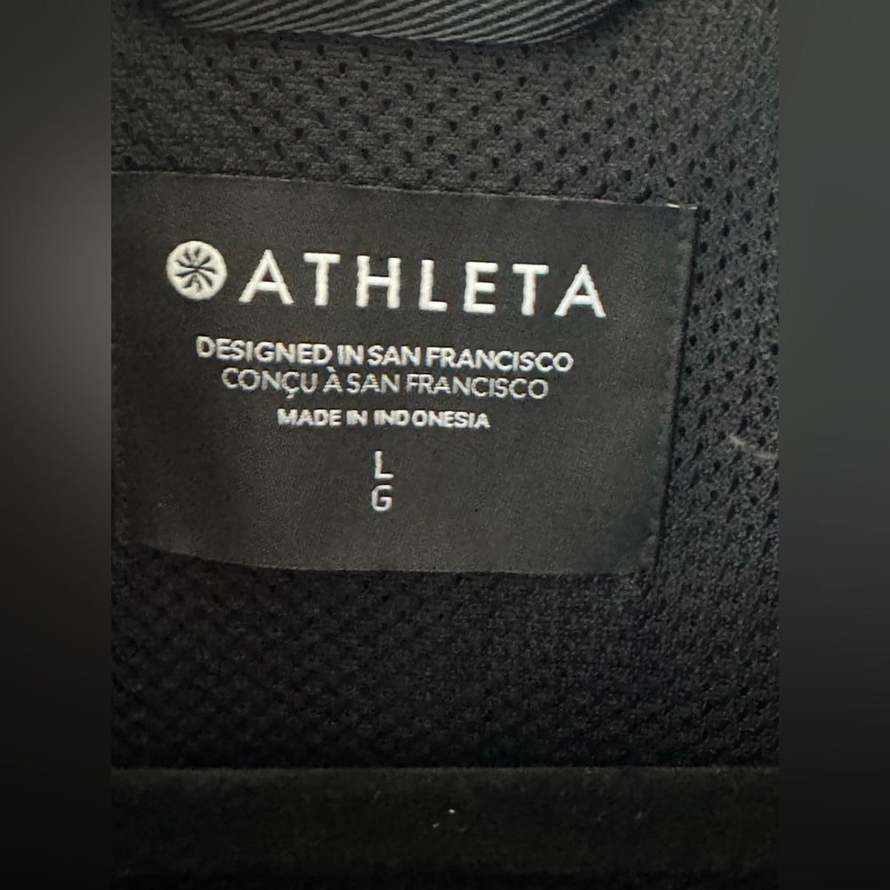 Athleta Westerley Jacket Women's L Black Water Resistant Wind Resistant NWT - Picture 10 of 16